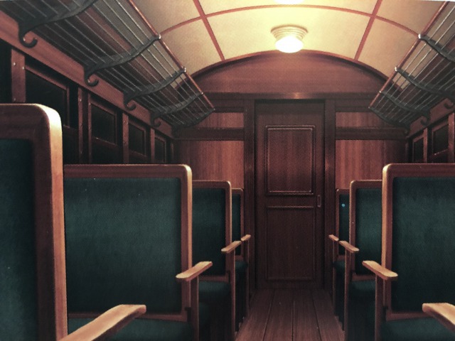 アニメ映画の列車内